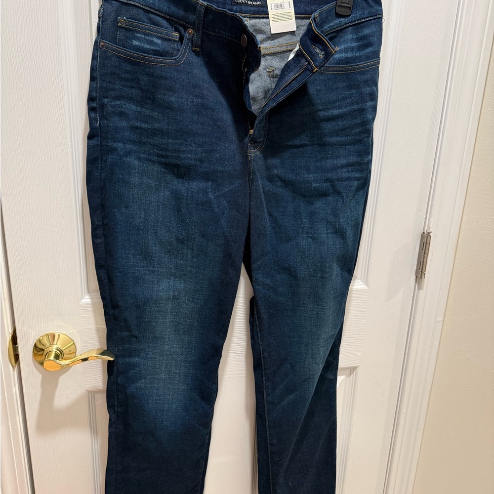 Lucky Brand High Rise Straight Jeans - Blue